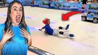 LUCAS ROCHA NA PATINAÇAO NO GELO E ISSO ACONTECEU - FAMÍLIA ROCHA