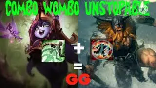 Combo Wombo Lulu+Olaf 😁😁😁 lulu gameplay low mechanics 😂😂😂