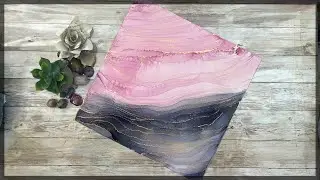 Relaxing Alcohol Ink Art - Therapeutic Line Art