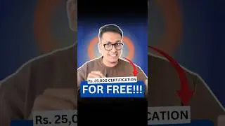 ₹25000 Certificate for FREE 