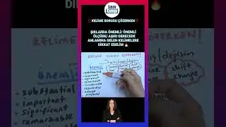 ECE HOCA: İNGİLİZCE KELİME SORUSU ÇÖZERKEN DİKKAT ETMEMİZ GEREKEN YAPILAR | 3. DERS