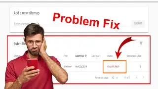 How To Solve Sitemap Error | Google Search Console Problem Fix