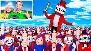 MY DRONE CAUGHT THE ENTIRE DIGITAL CIRCUS — THEY ESCAPED INTO OUR WORLD!
