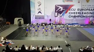 ECU European Championship 2019 - Senior Pom Team  Team Belarus