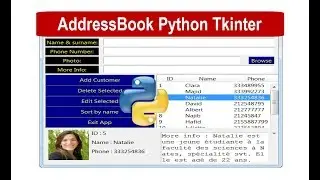 Address Book With Python Tkinter & SQLite Part-9