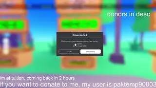 going afk in pls donate! (donaters in description)