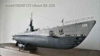 Modellbau - Uboot - Gato class Submarine - 1/72 - USS Drum (SS-228).