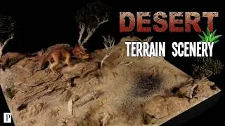 How To Make Realistic Desert Terrain Scenery - Triceratops Diorama