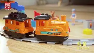 Mould King 53002 - Motorisierter Güterzug für Kleinkinder - 48 Bausteine kompatibel zu D*PL*