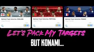 Portugal, England And France National Team Pack Opening | Pes 2021 Mobile