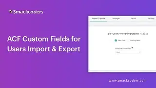 ACF Custom Fields for Users Import & Export