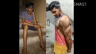 Two Years Natural Body Transformation from SKINNY to MUSCULAR |(18-20) - SHARAN SINGH