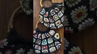 Crochet Granny Square Bag 🌈🧶