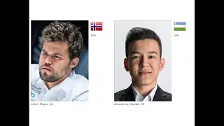 Carlsen Magnus vs Abdusattorov Nodirbek (½-½)(9.1), 09.06.2023