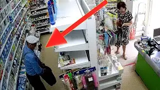 Дед СПАЛИЛСЯ НА КАМЕРУ и НАВАЛИЛ в ШТАНЫ!!! The Hand Shaker Shoplifter
