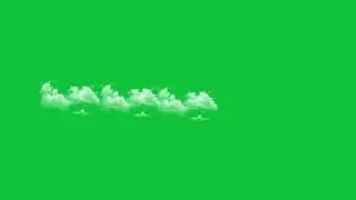 White Cloud Animation | Sky Element Green Screen Clip