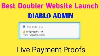 Best Doubler Website Launch 2023 | DIABLO ADMIN | Trx Doubler Sites