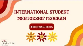 2025 ISMP Mentee Orientation