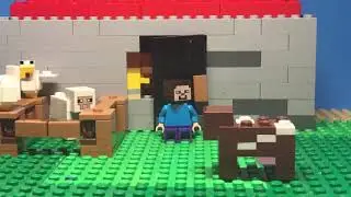 Day in a Lego Minecraft world