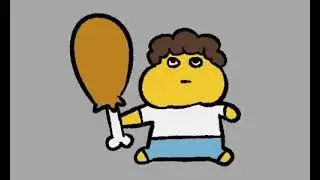 Shedletsky eating fried chicken (Not mine video!)