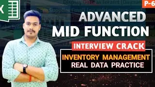 Advanced MID Function in Excel | Real Office Data Example for Inventory Management | Crack Interview