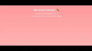 CSS Scroll Indicator with HTML, CSS, and JavaScript | Step-by-Step Guide