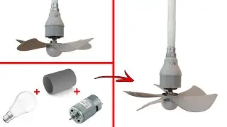 How To Make Ceiling Fan From Old LED Bulb