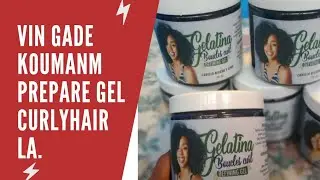 Vin gade janm prepare GEL CURLY HAIR LA. #curlyhair #gel