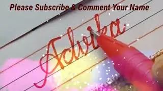 How to write  Names in cursive writing- 2 ||  Beginner's handwriting practice.
