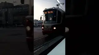 Трамвай ЛМ 68М2 №5603 по маршруту 21|Санкт-Петербург