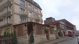 Новомихайловский.Столовая при отеле.Еда с собой.