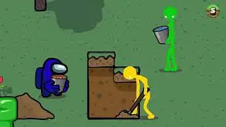 Among Us vs Minecraft   Zombie Apocalypse in Cartoon Animation