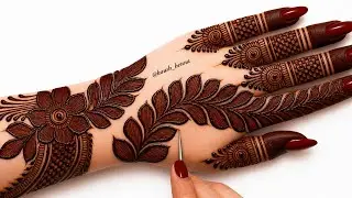 Simple & unique mehndi design for back hand| letest mehndi design|mehandi ka design |mehendi।mehnadi