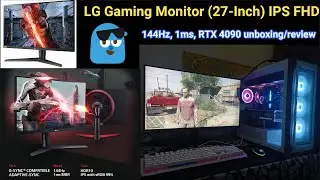 LG : Ultragear Gaming Monitor 144Hz, 1ms, 69 Cm (27-Inch) 1920 x 1080 Pixels IPS FHD With RTX 4090
