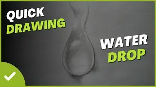 Как нарисовать реальную каплю воды