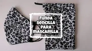 Cómo coser una bolsa sencilla y rápida para las mascarillas ¡en 5 minutos!