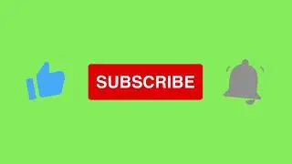 Like Subscribe Bell Icon - Green Screen for Youtube Buttons