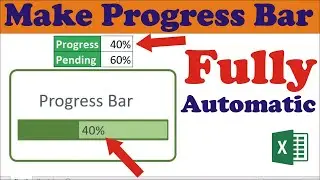 How To Create Professional Progress Bar Chart In Excel | MRB Tech Solutions
