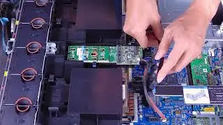 Lenovo ThinkSystem SR650 V3 installing an M.2 adapter and M.2 drive
