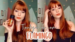 TONALIZANDO O CABELO COM FLAMINGO DA KAMALEÃO COLOR | LARANJA VIBRANTE RUIVO