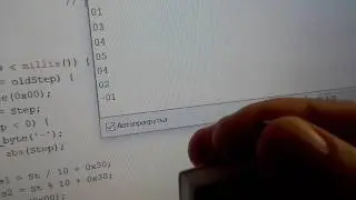 Attiny85 + encoder + UART