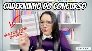 COMO FAZER UM CADERNO DE RETA FINAL QUE TE AJUDA NA APROVAÇÃO? | CADERNINHO DO CONCURSO