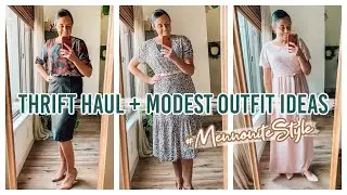 FALL THRIFT HAUL | MODEST OUTFIT IDEAS | MENNONITE MOM