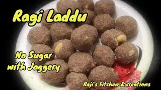Ragi Laddu Recipe/Raji Laddu with Jaggery