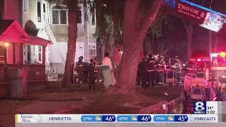 Rochester firefighters, police fight house fire on St. Paul Street