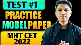 #1 TEST || model paper for mhtcet 2022  @NewIndianera  #mhtcet2022exam