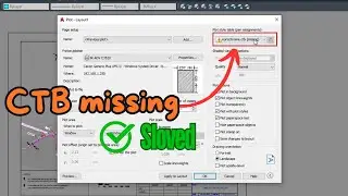 CTB Missing in AutoCAD || All ctb Missing in AutoCAD