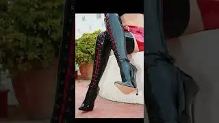 Leather Long Boots For Mature Women| Leather Shoes