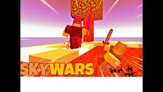 Playing roblox skywars!
