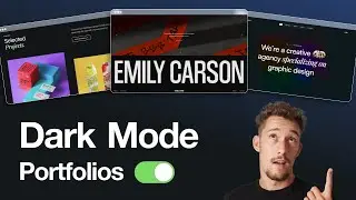 3 AWESOME Dark Mode Portfolios for Designers in 2024